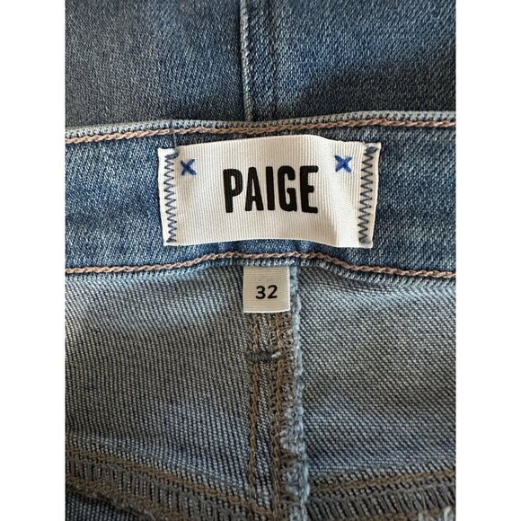 NWT Paige Jeans Claudine High Rise Ankle Flare Jeans Size 32 Raw Hem Stretch - Picture 5 of 13